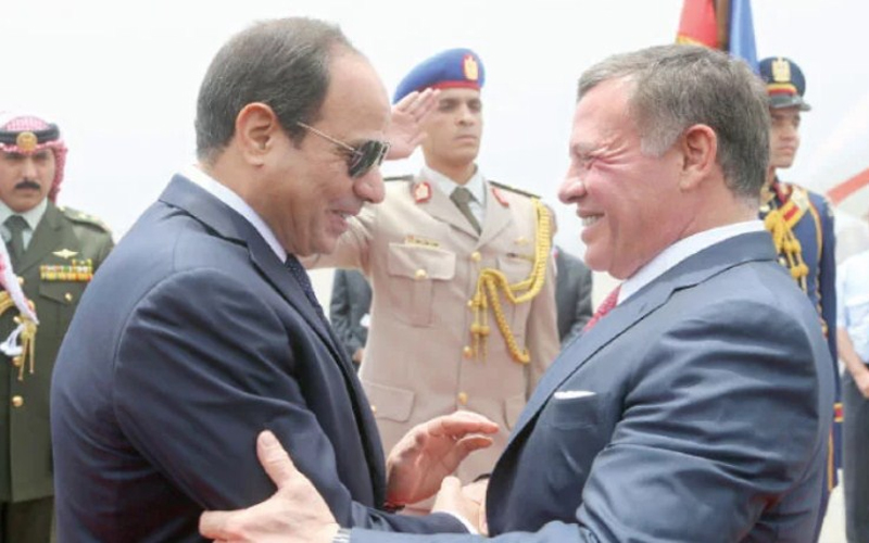 قمة أردنية مصرية في عمان اليوم