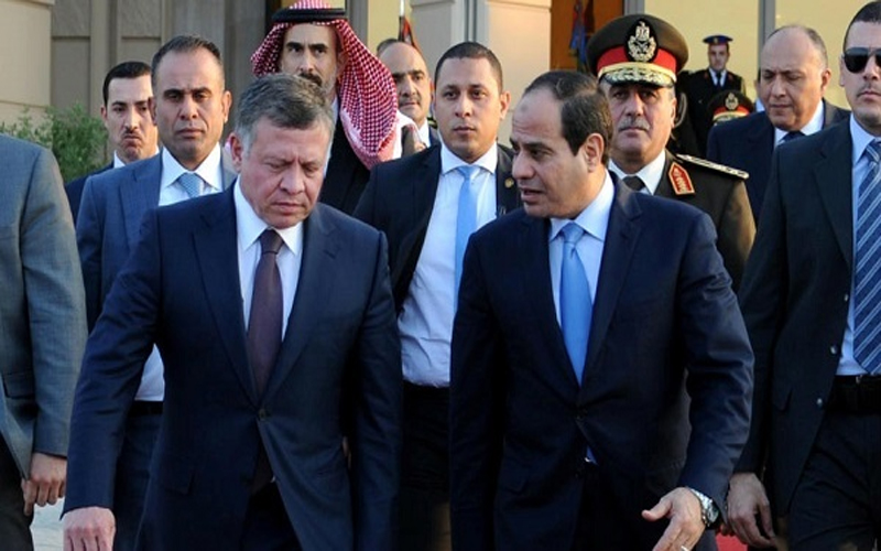 الملك يستقبل السيسي في عمان