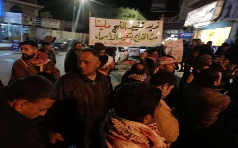 اعتصام في المفرق: تسقط حكومة الافقار..