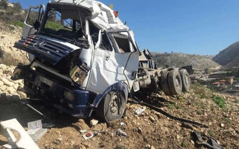 تدهور صهريج في مرج الحمام وإصابة