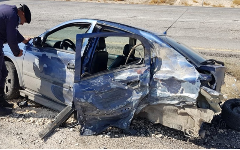 7 اصابات بتصادم بين مركبتين في