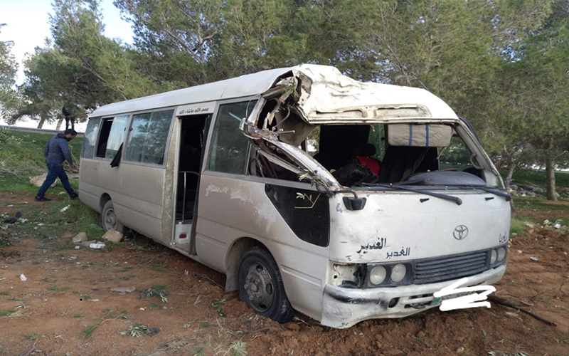 ٧ اصابات اثر حادث تصادم في