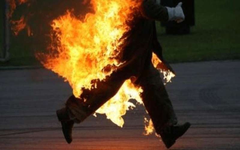 ستيني يشعل النار بجسده في جرش