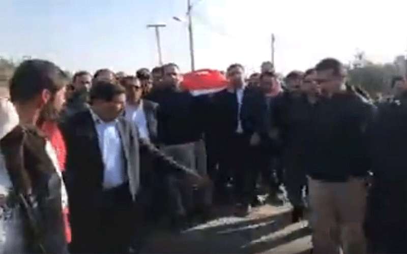 تشييع جثمان الشهيد الملازم عمر الرحامنه