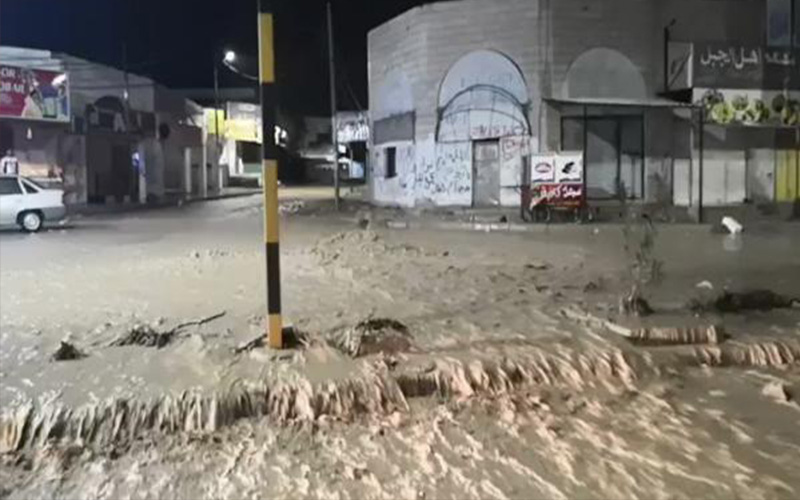 الامطار تداهم 40 منزلا في اربد