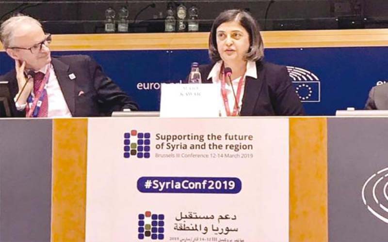 قعوار: إعلان دعم اللاجئين السوريين بمؤتمر