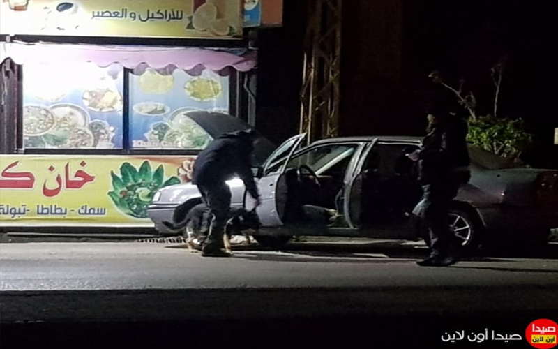 سيارة تحمل لوحة أردنية تستنفر الجيش