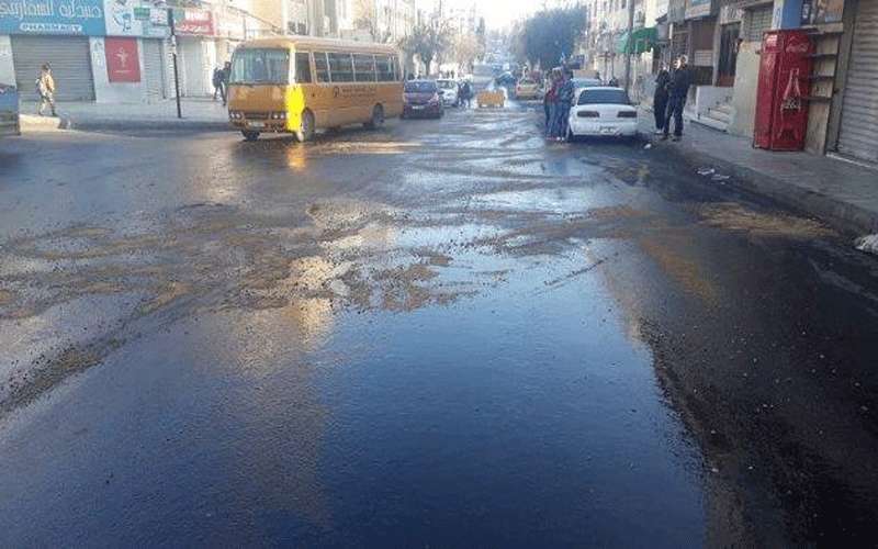 تحويلة بسبب إنسكاب ديزل بالأشرفية