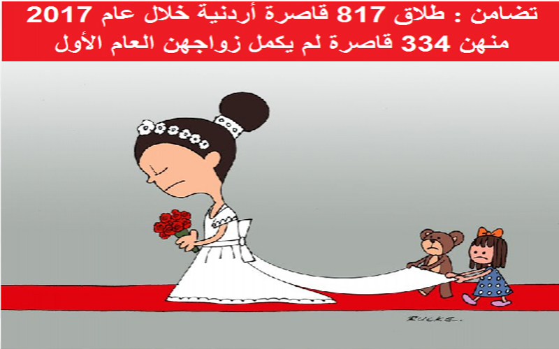 تضامن: طلاق 817 قاصرة أردنية خلال
