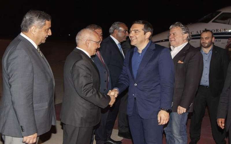 رئيس الوزراء اليوناني يصل المملكة