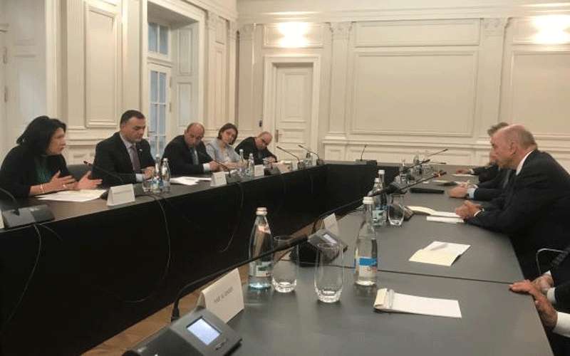 الفايز يلتقي رئيسة جمهورية جورجيا