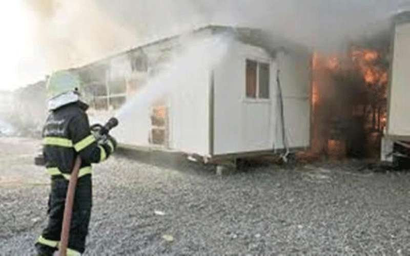 وفاة سبعيني اثر حريق كرفانات في