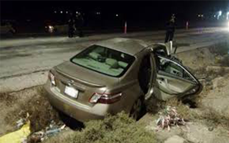 إصابة (5) أشخاص اثر حادث تدهور