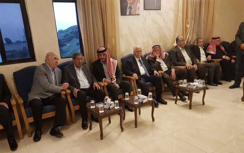 الأمير حمزة يعزي بعبداللطيف عربيات