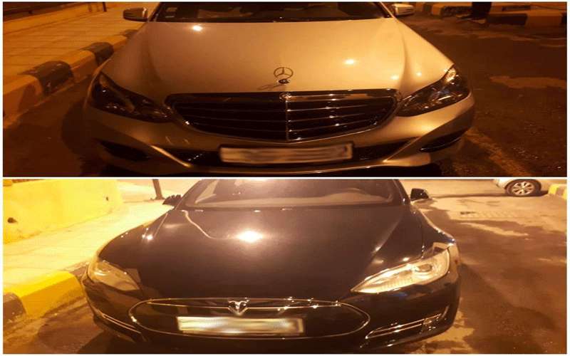 الأمن يضبط مركبتين ظهرتا في فيديو