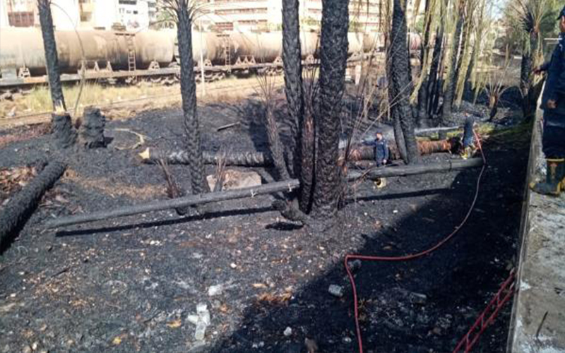 السيطرة على حريق سوهاج جنوبي مصر