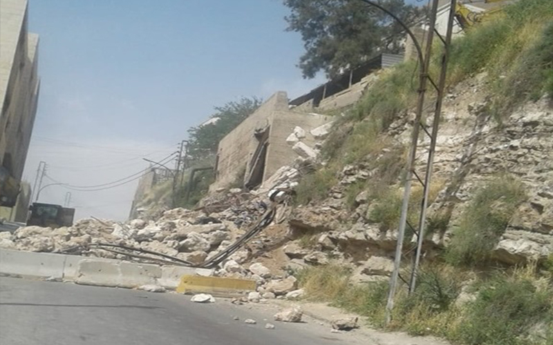 اغلاق طريق طلوع الجوفة أمام حركة
