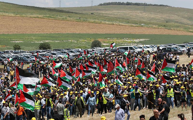 عدد الفلسطينيين تضاعف تسع مرات منذ