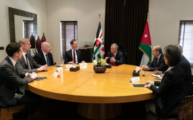 الملك لـ كوشنر: دولة فلسطينية مستقلة