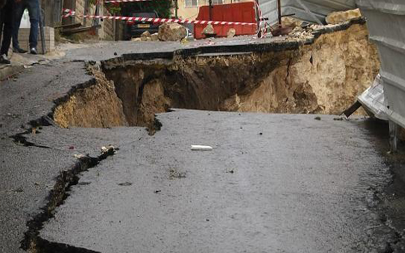 حفريات تقطع المياه في إربد