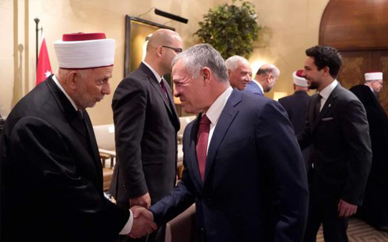 الملك يلتقي مجلسي أوقاف وكنائس القدس