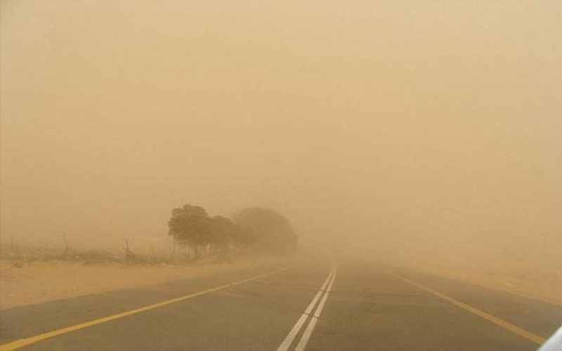 موجة غبار تتقدم نحو مركز حدود