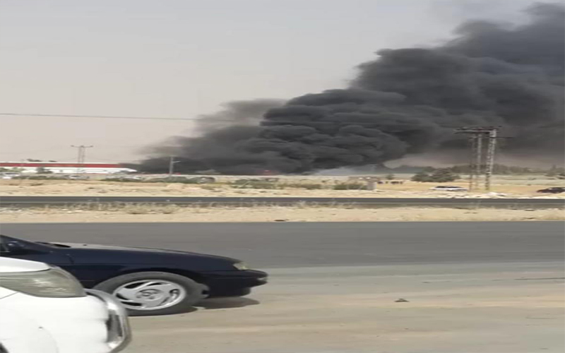 الدفاع المدني : حريق بمحيط مصنع