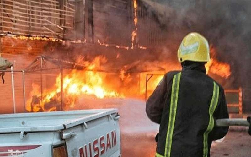 حريق بمحكمة بداية الزرقاء