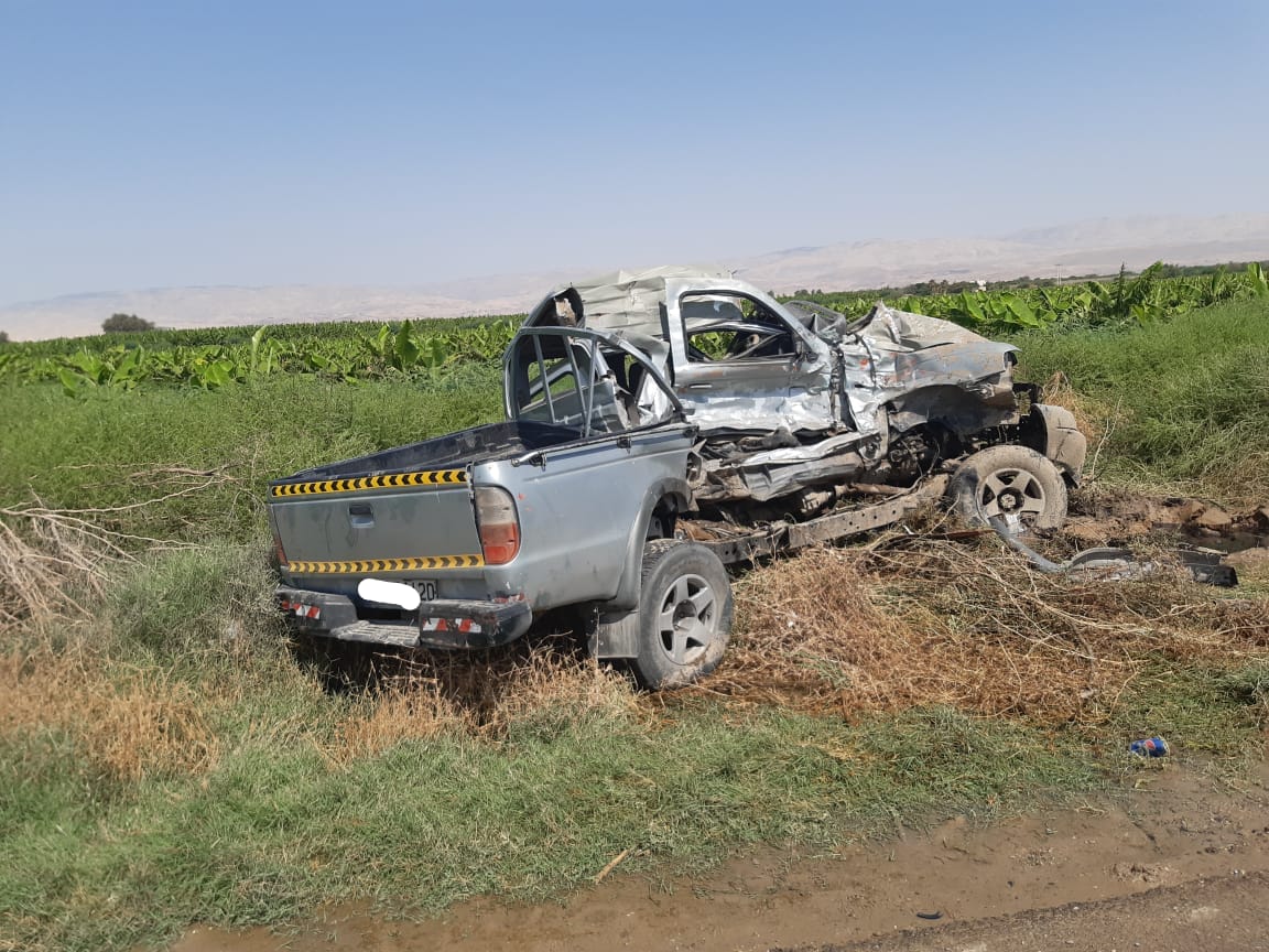 وفاة وإصابات بتصادم في المغطس (صور)