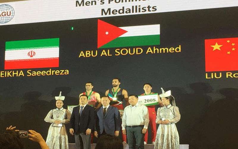 أردني يظفر بذهبية آسيا للجمباز