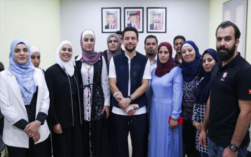 ولي العهد يفتتح مركز شباب ذيبان