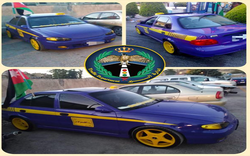 الأمن يضبط مركبة خاصة تعمل بصفة