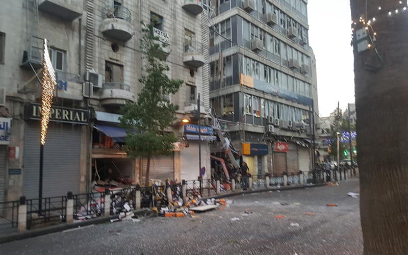 الأمانة تنهي أعمال التدعيم المؤقت لمبنى