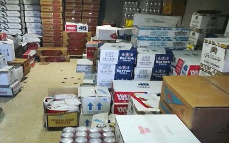 ضبط خمور مخزنة بطريقة مخالفة بالمفرق