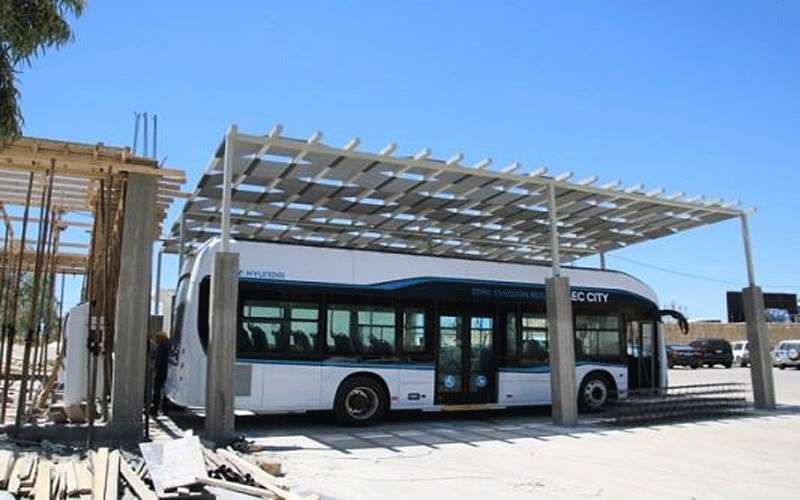 أول باص كهربائي في الأردن