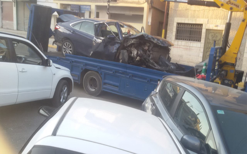 إصابتان بتصادم 11 مركبة بمنطقة الغويرية