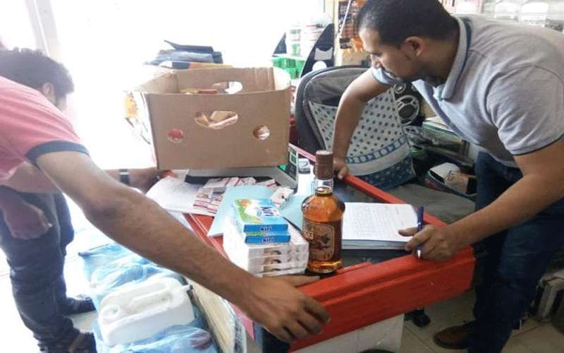 ضبط واتلاف مواد تموينية فاسدة بسحاب