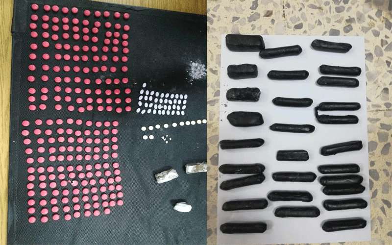الأمن يكشف محاولتين لادخال مخدرات وحشيش