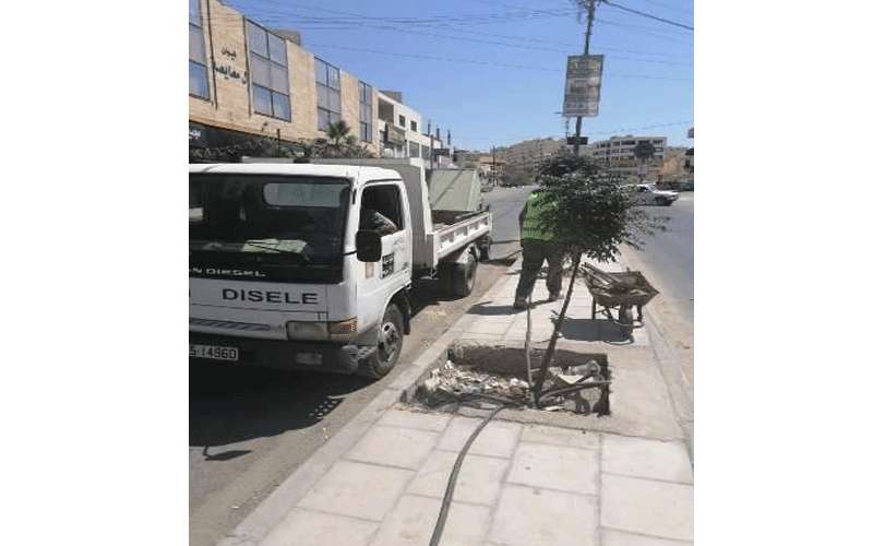 حملة لتجميل شوارع الزرقاء