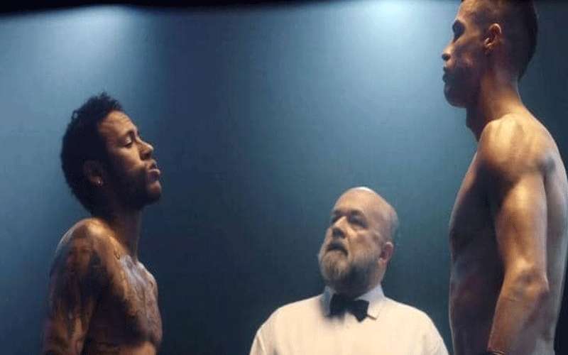 إعلان يجمع نيمار ورونالدو في نزال