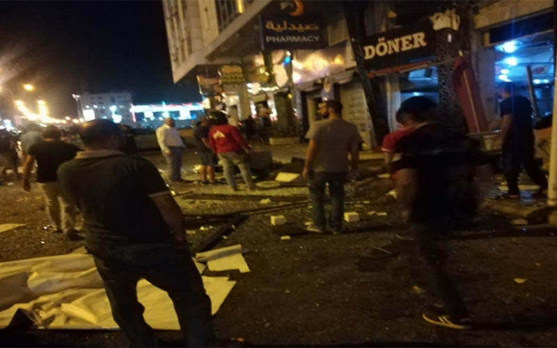 انفجار جرة غاز في مطعم بشارع