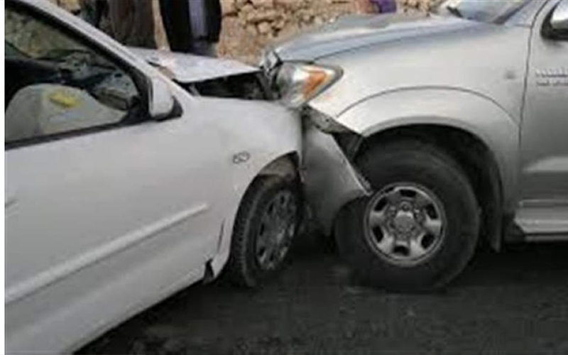 إصابة ستة أشخاص اثر حادث تصادم