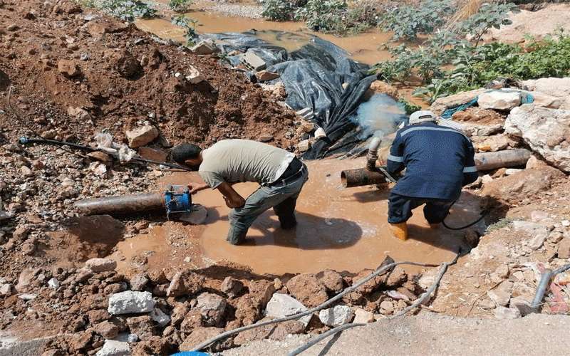 المياه تضبط اعتداءات ضخمة في اللبن