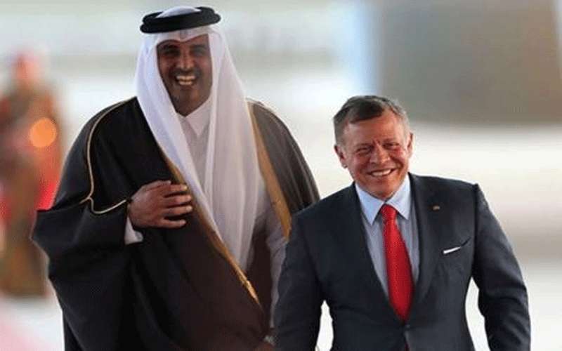 اتصال بين الملك وأمير قطر