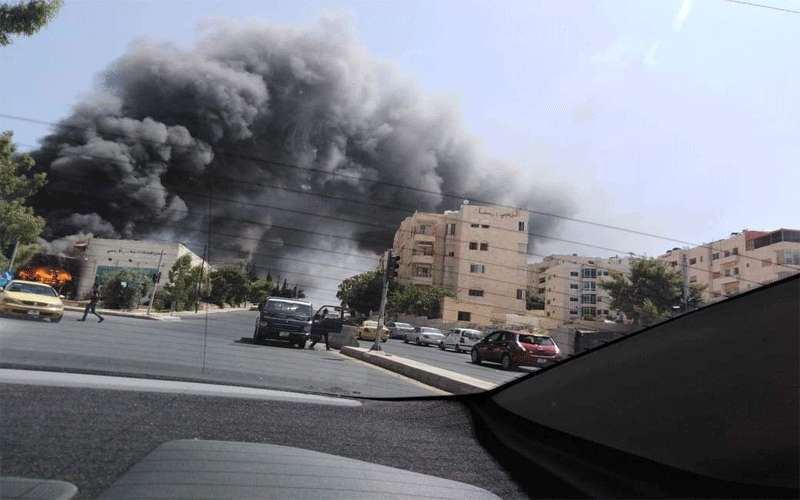 6 اصابات بحريق شقة في مرج