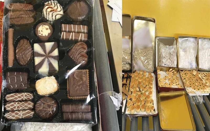 احباط تهريب حبوب مخدرة اخفيت داخل