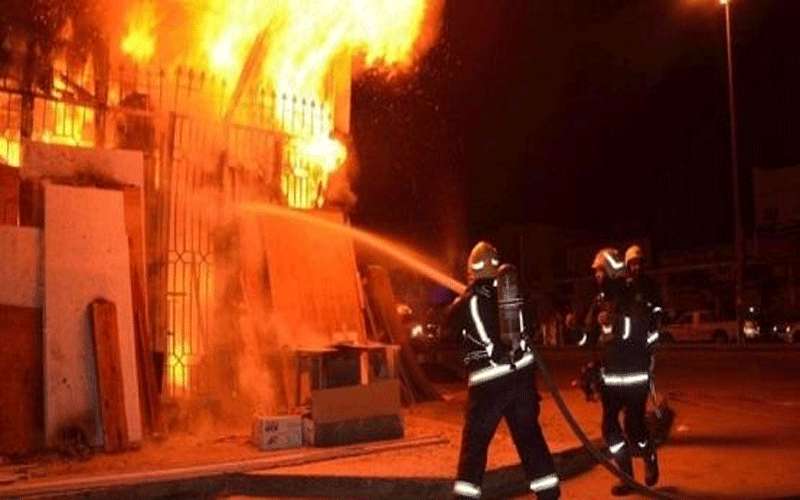 حريق بشقة في إربد