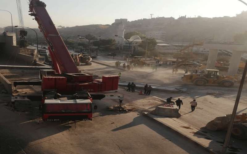 إغلاق شارع الجيش بالاتجاهين إثر انهيار