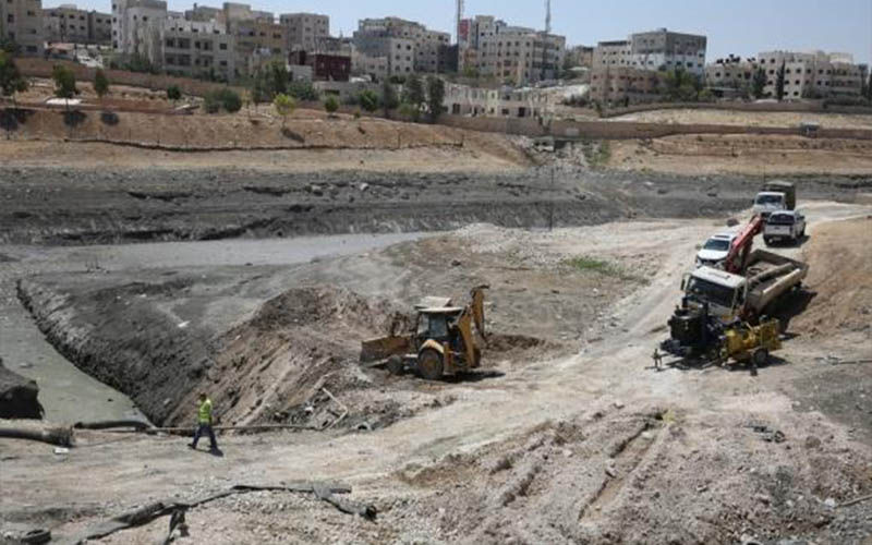 الأمانة تستخدم الأنفاق لمعالجة بركة البيبسي