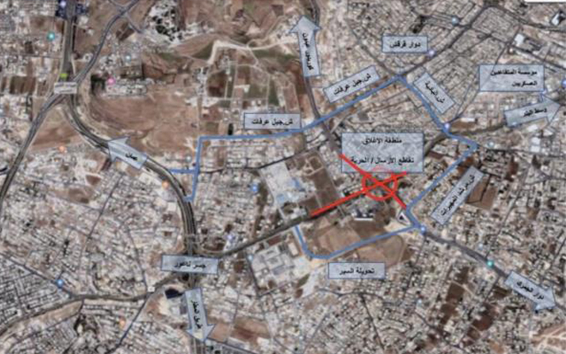 إغلاق طرق رئيسية في عمان 18